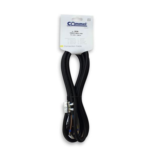 Priključni kabel 16 A 250 V ~ 3500 W, crni slika 1