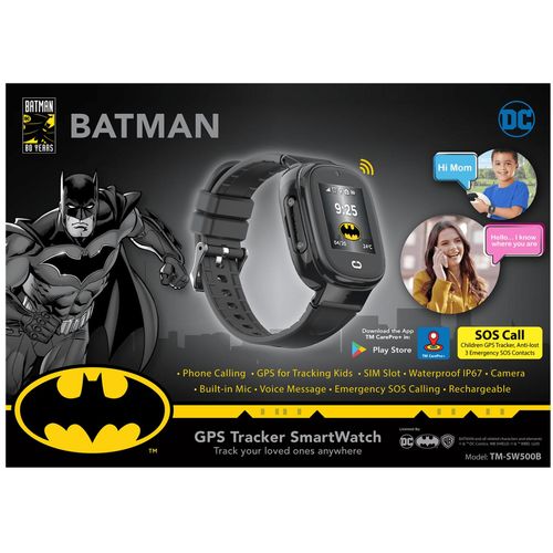DC Pametni sat, Batman, GPS, SIM card slot, IP67 - BATMAN GPS Tracker SmartWatch slika 4