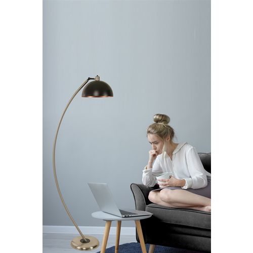 Hilal Mat Krom Lambader Retro 3 Başlıklı Chrome Floor Lamp slika 1