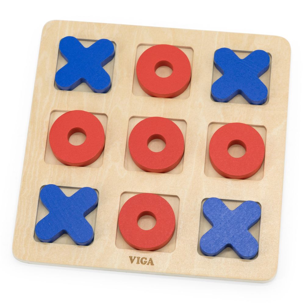 Viga, klasična drvena igra tic-tac-toe slika 4