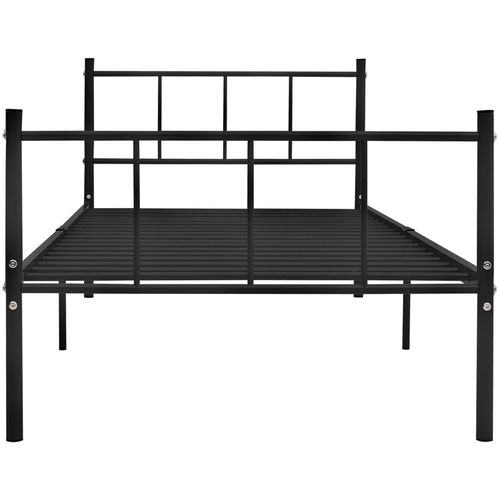 Okvir za krevet crni metalni 100 x 200 cm slika 17