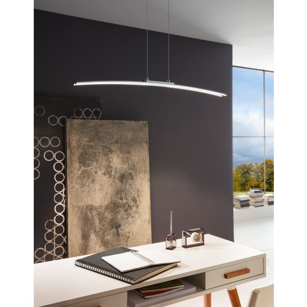Eglo Lasana visilica/1, led, 30w, d 900, alu/krom bijela  slika 8