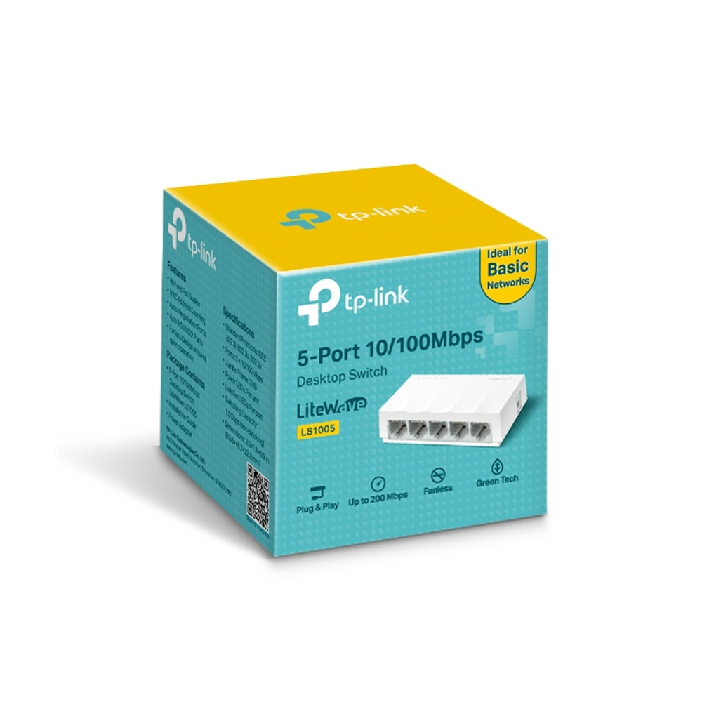 TP-Link LS1005 5-portno 100 Mbps mrežno stikalo slika 6