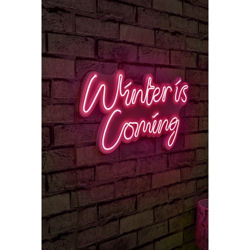 Wallity Ukrasna plastična LED rasvjeta, Winter is Coming - Pink slika 1