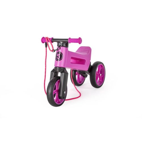 Funny Wheels tricikl Super Sport 2u1 neon roza slika 1