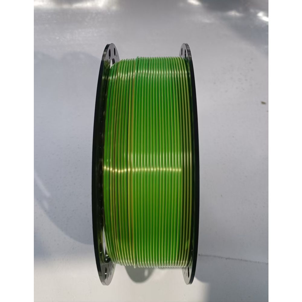 Silk PLA filament 1.75 mm, 1 kg, yellow/green Silk PLA yellow/green slika 2