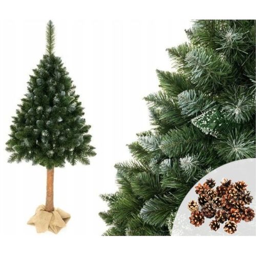 Božićno drvce Diamond Pine na deblu sa snijegom 180cm slika 1