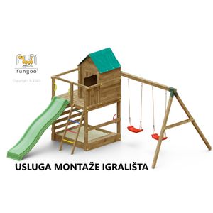 Usluga montaže za drveno dječje igralište JARCAS 4