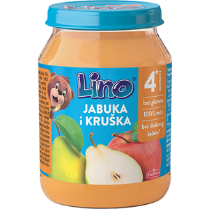 Lino kašica jabuka kruška bez glutena 190g