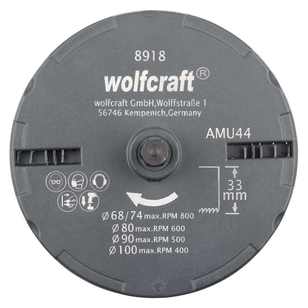 Wolfcraft Set Pila Za Rupe fi 68, 74, 80, 90, 100 mm / 33 mm / 5 dijelni - 8918000 slika 3