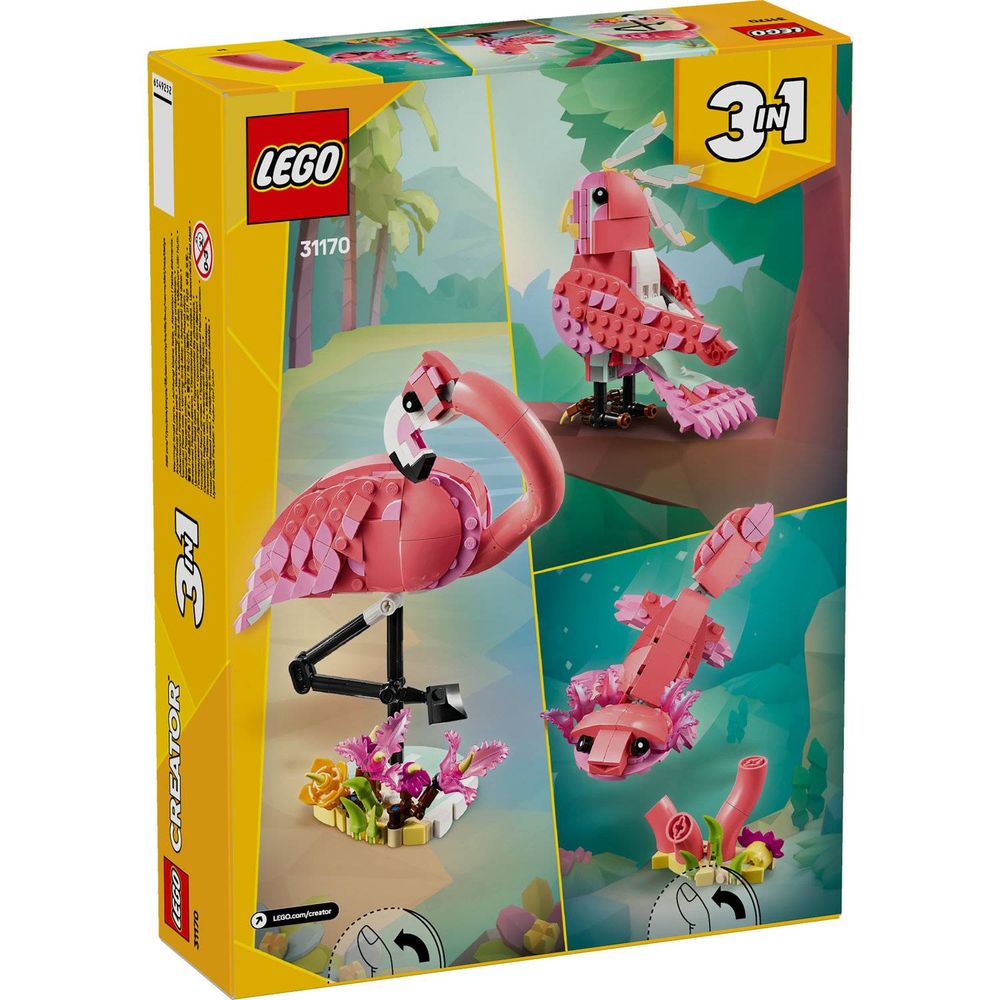 LEGO 31170 Divlje životinje: Rozi flamingo slika 10