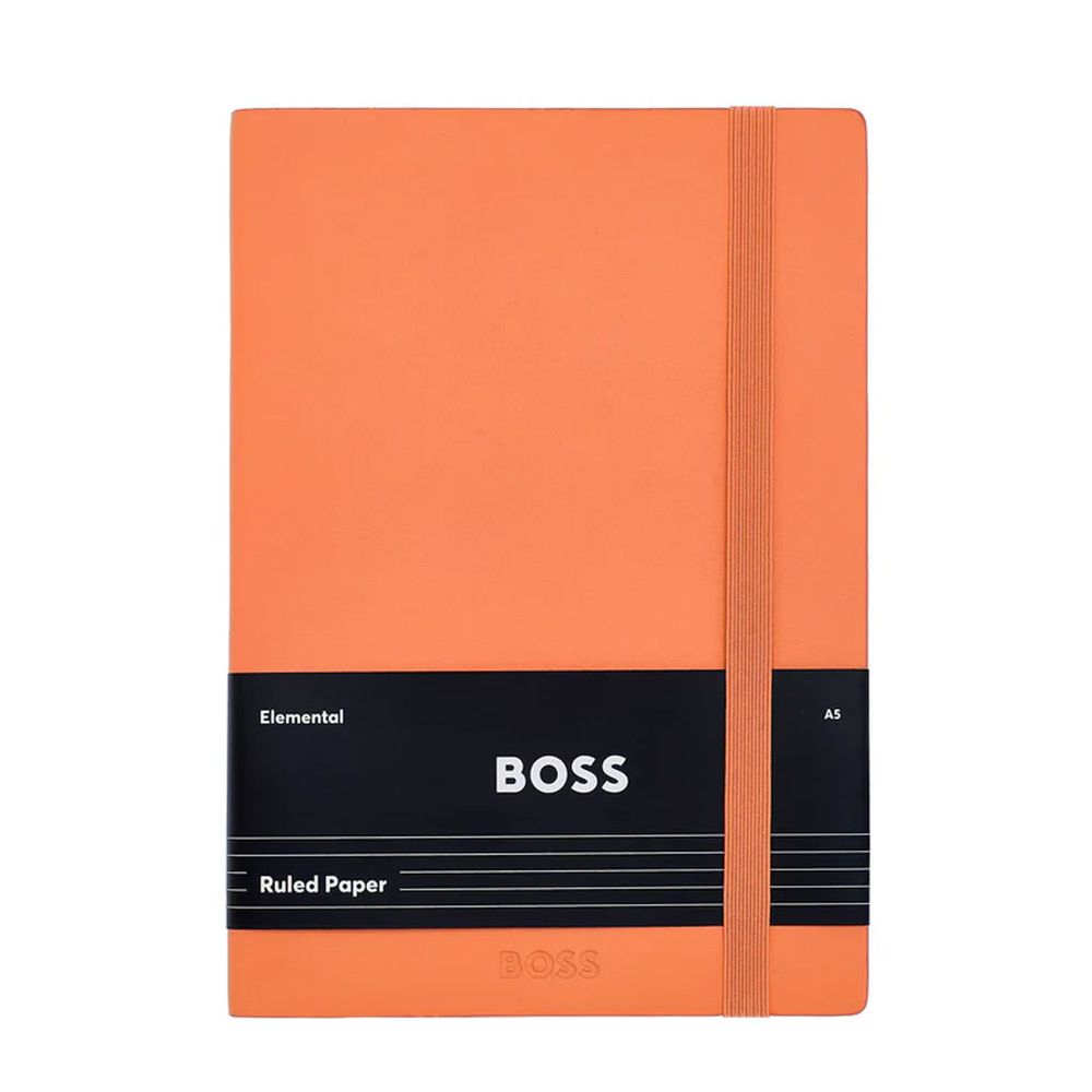 Hugo Boss notes A5 Classic Light HNH422UL, pastelno narandžasti slika 1