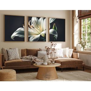 Huhu224 - 50 x 70 Multicolor Decorative Framed MDF Painting (3 Pieces)