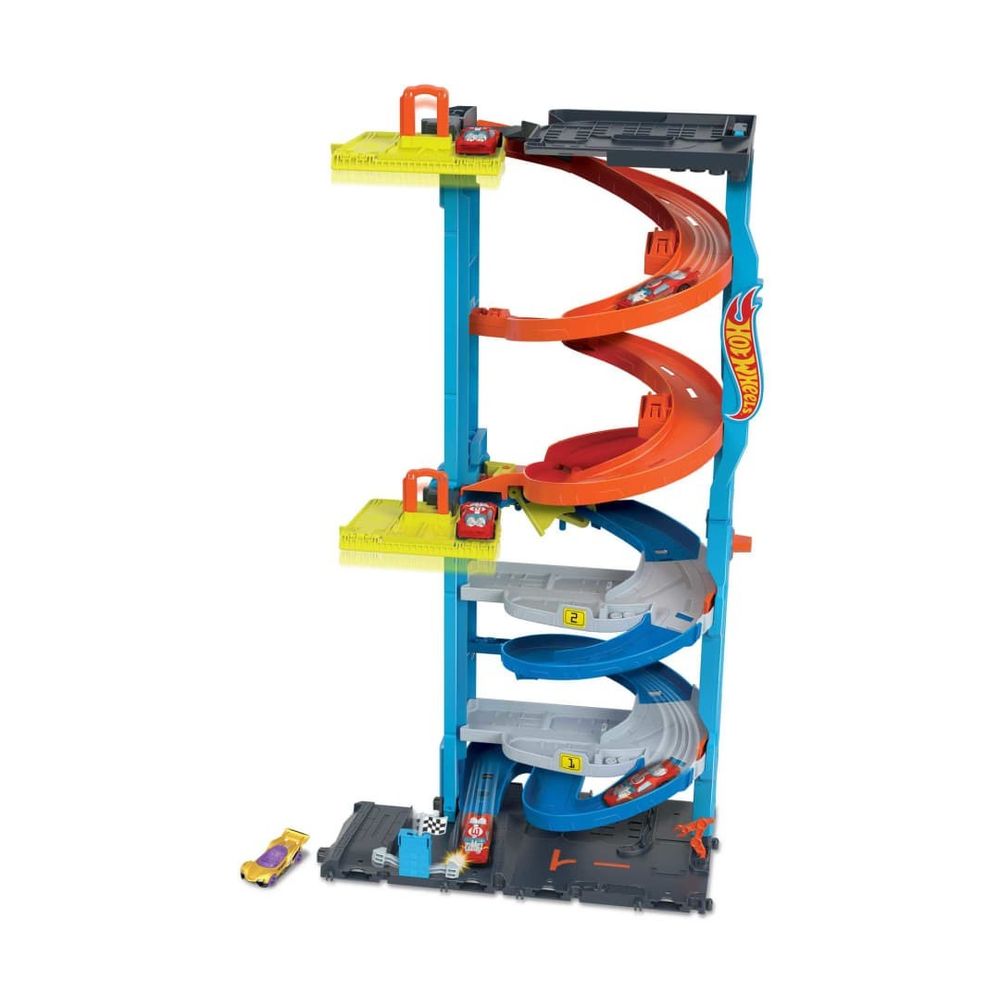 Hot Wheels City Staza sa autićem 2U1 Transforming Race Tower slika 3