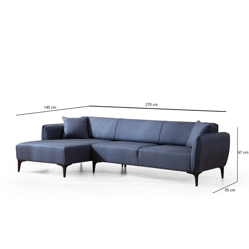 Ugaona Sofa Belissimo Left - Plava slika 8