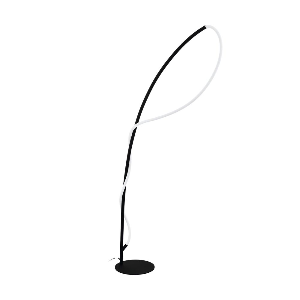 Eglo podna lampa egidonella led 20,5w 3000k 2750lm crno/bijelo v:1600mm slika 1