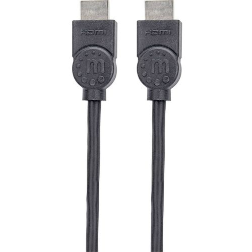 Manhattan HDMI priključni kabel HDMI A utikač, HDMI A utikač 1.50 m crna 355308  HDMI kabel slika 2