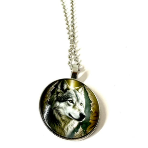 Ogrlica Wolf Medallion