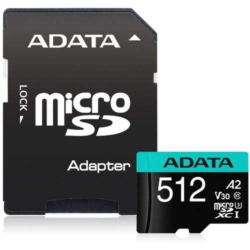 A-DATA Memorijska kartica UHS-I U3 MicroSDXC 512GB V30S class 10 + adapter AUSDX512GUI3V30SA2-RA1 slika 4