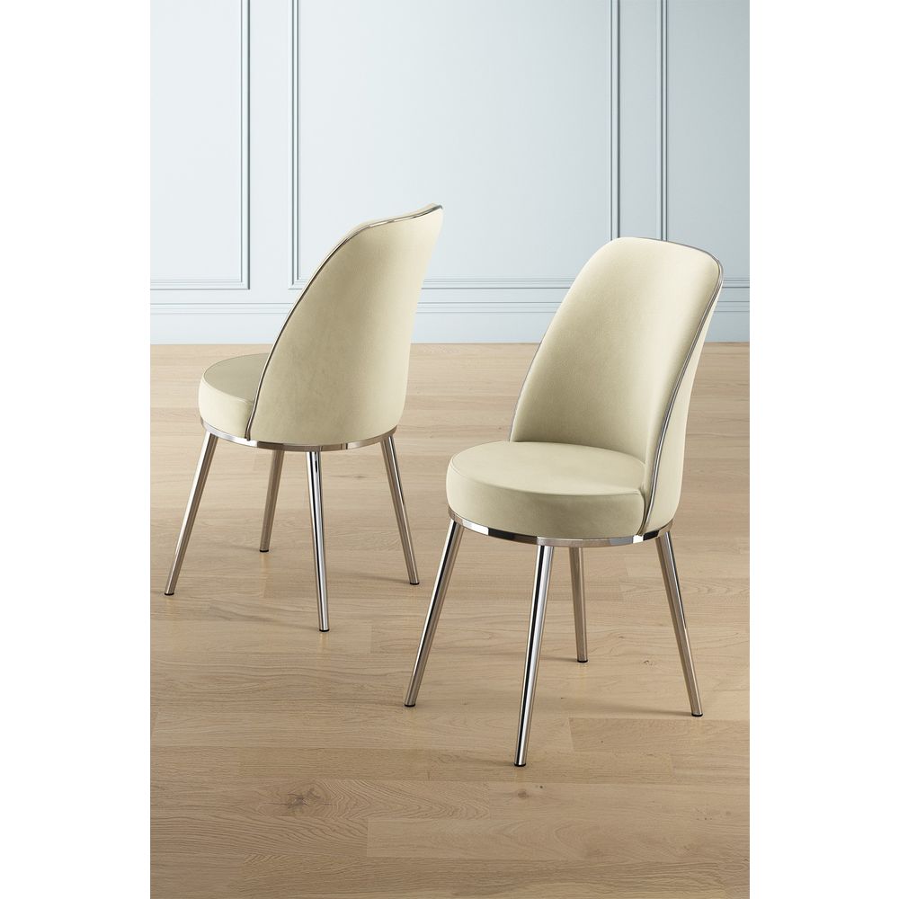 Pefa - Set stolica Chrome Cream (4 komada) slika 1