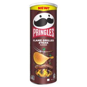 Pringles Flame Grilled Steak čips, 165 g