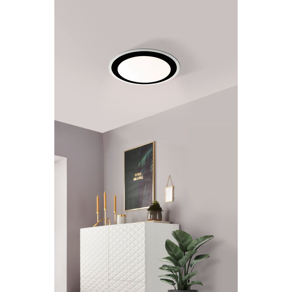 Eglo zidna/stropna rasvjeta competa 2 led 15,6w 3000k 1900lm bijelo/bijelo, crno slika 2