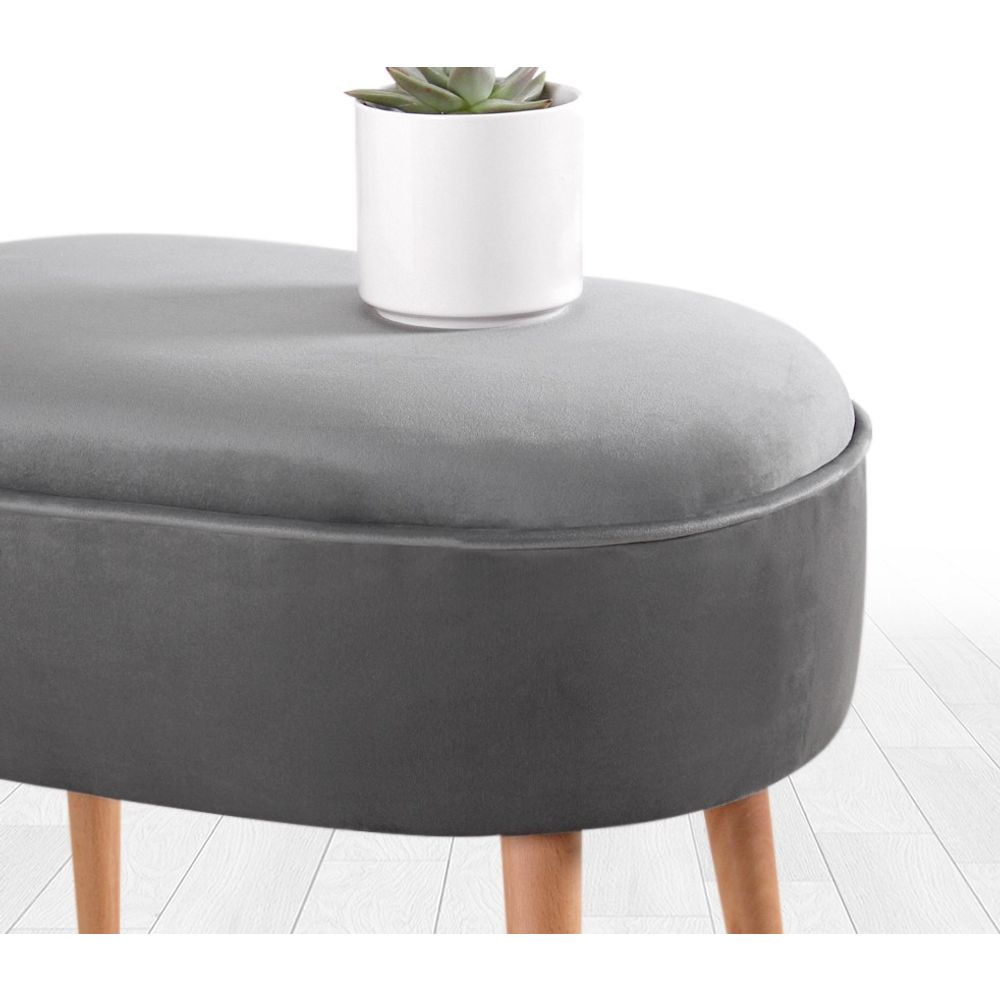 Moile - Grey Grey Pouffe, Elegantni Tabaure slika 4
