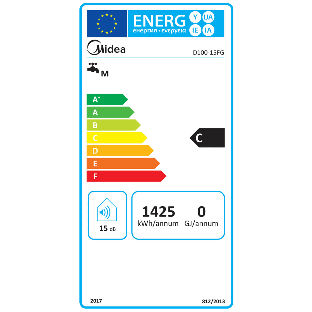 Midea Bojler 100 lit., 1500W, IPX4 - D100-15FG slika 5