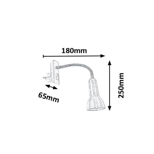 Rabalux Anja zidna lampa bez sijalice E14 40W slika 3