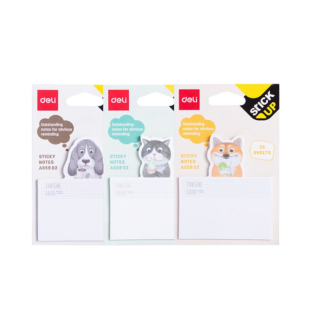 STIKER BLOK  - 3 DIMENZIJE 75x84mm, 25 LISTA EA55902 slika 1