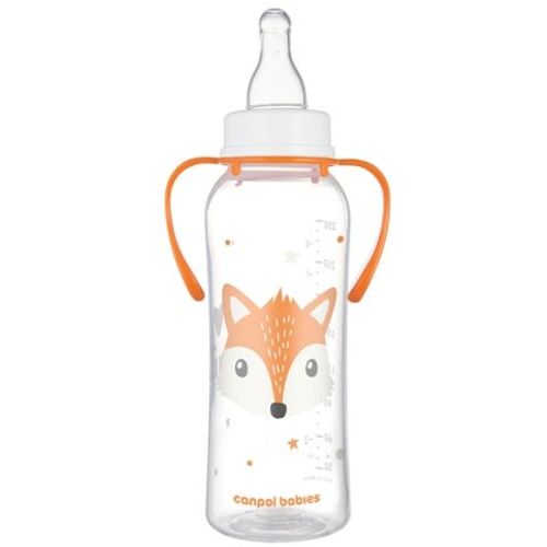 Canpol Babies Flašica Cute Animals Sa Ručkama 250Ml (11/845) - Orange slika 2