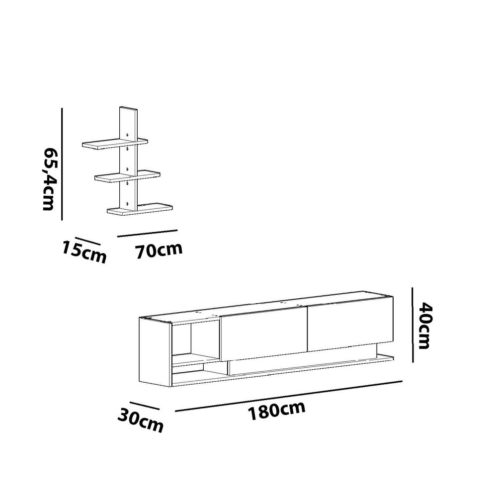 Liza - Teak, Bijela Teak TV Jedinica slika 6