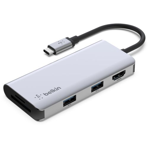 HyperDrive, CHROME 5 u 1 USB-C HUB, sivi slika 1