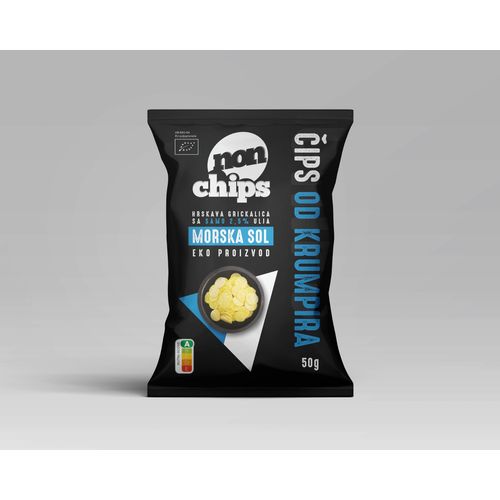 NonChips eko čips od krumpira - morska sol 50g slika 1