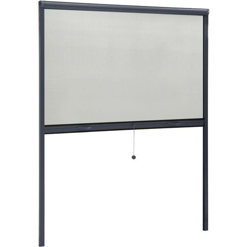 Zaslon protiv insekata za prozore antracit 150 x 170 cm slika 11