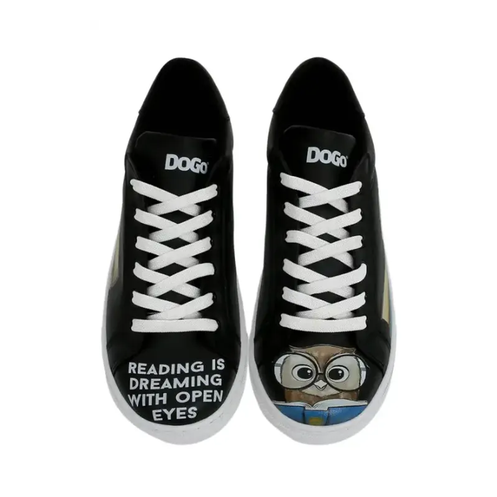 DOGO Ženske patike Ace Sneakers The Wise Owl BLACK slika 2