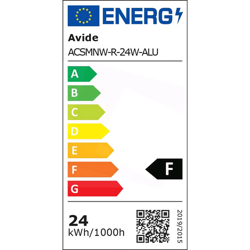 Avide Plafonjera LED, 24W, 2000 lm, 4000K, IP20 - ACSMNW-R-24W-ALU slika 4