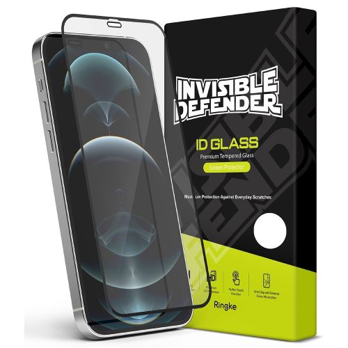 Ringke Invisible Defender ID kaljeno staklo s okvirom za iPhone 12 Pro Max slika 2