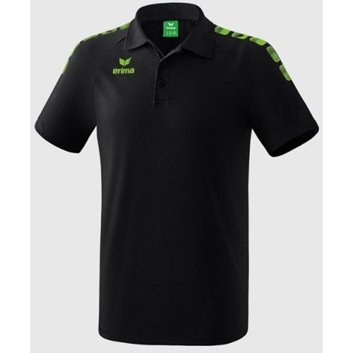 Majica Erima Polo Essential 5 C Black/Green Gecko slika 1