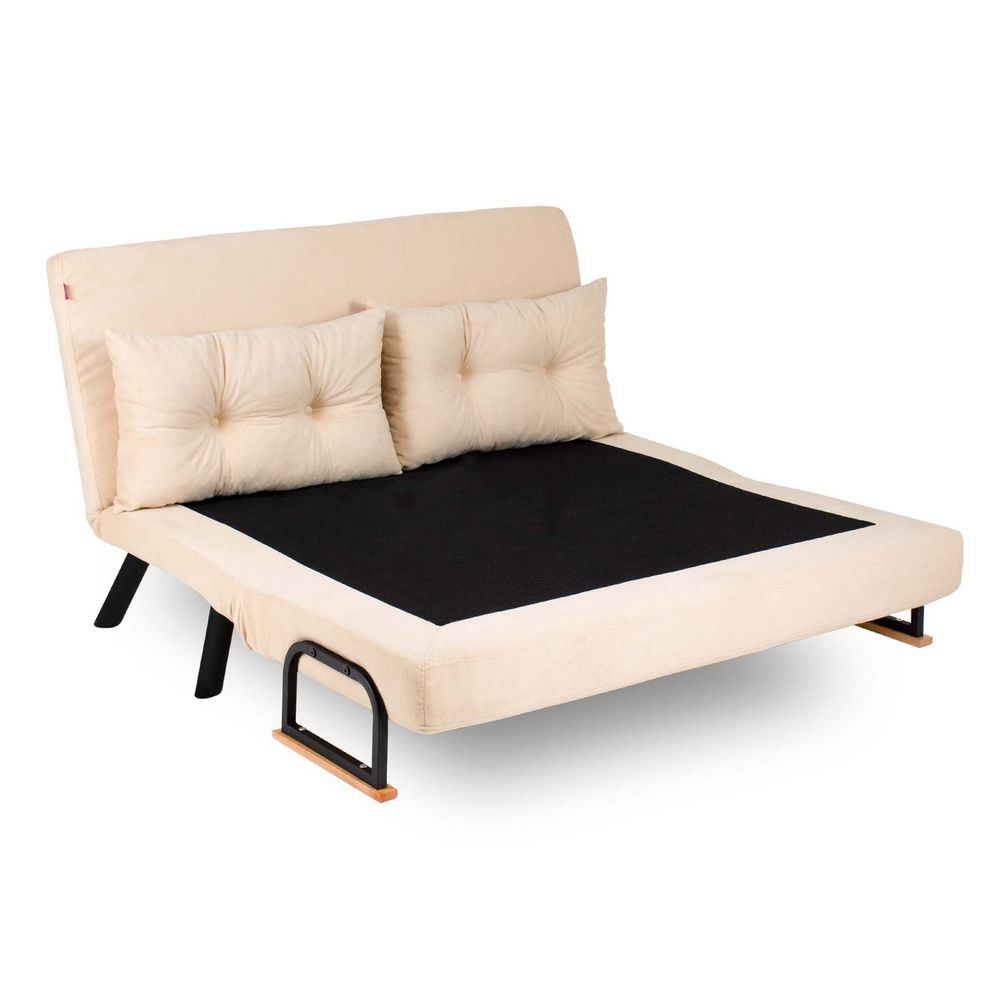 Sando 2-Seater - Krem Dvosjed koji se pretvara u krevet slika 3