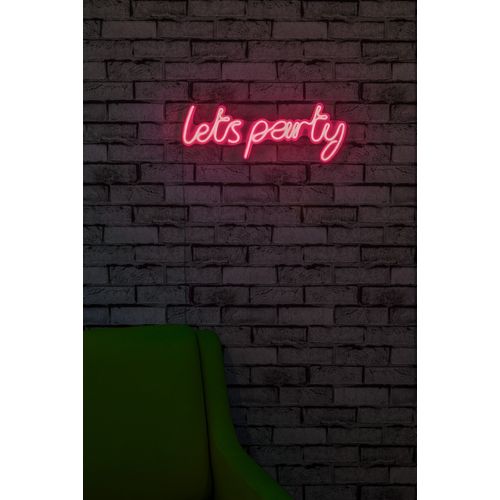 Wallity Zidna dekoracije svijetleća PARTY, Lets Party - Pink slika 11