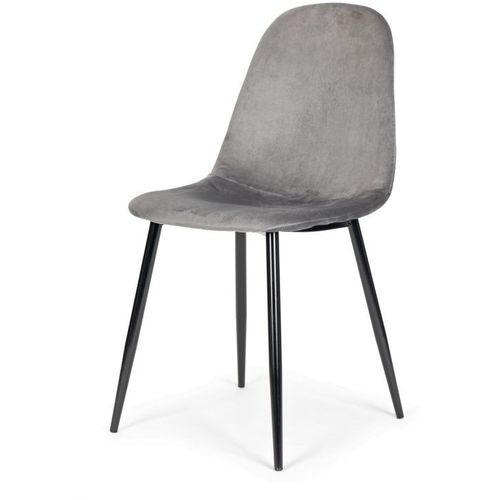 ModernHome Trpezarijske stolice set 4 kom Velvet siva J933 GRAY slika 3