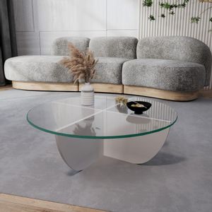 Lily - White White Coffee Table