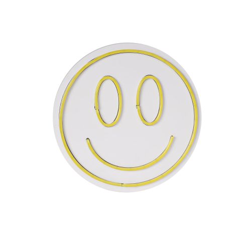 Wallity Ukrasna plastična LED rasvjeta, Smiley - Yellow slika 5