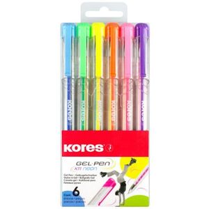Kores Hemijska olovka gel 6/1 Neon