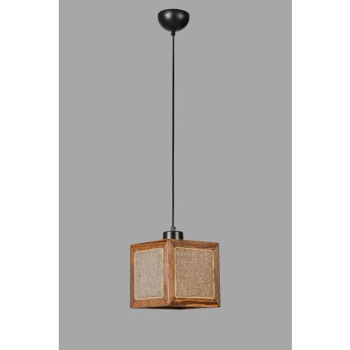 Kumsal Tekli Ceviz Hasır Sarkıt Walnut Chandelier slika 3