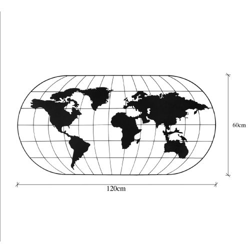 Wallity Metalna zidna dekoracija, World Map 17 slika 6