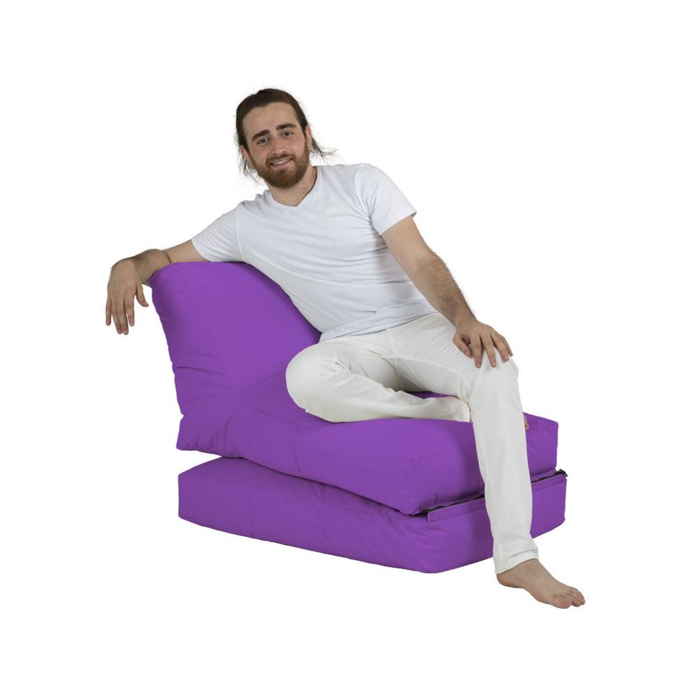 Multifunkcionalni Sofa Krevet Pouf - Ljubičasti Vrt Bean Bag slika 4