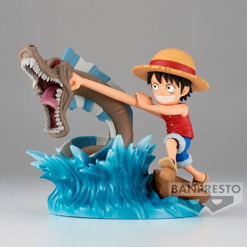 One Piece Log Stories Monkey D Luffy vs Local Sea figure 7cm slika 1