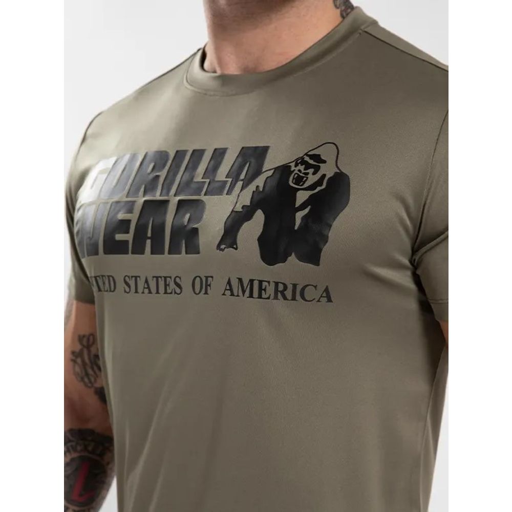 Gorilla Wear CLASSIC Majica za trening, Army Green slika 3